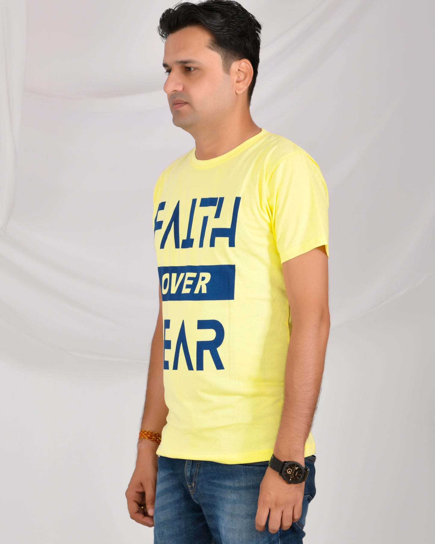 Noble Basics Round Neck T- Shirt Lemon Yellow