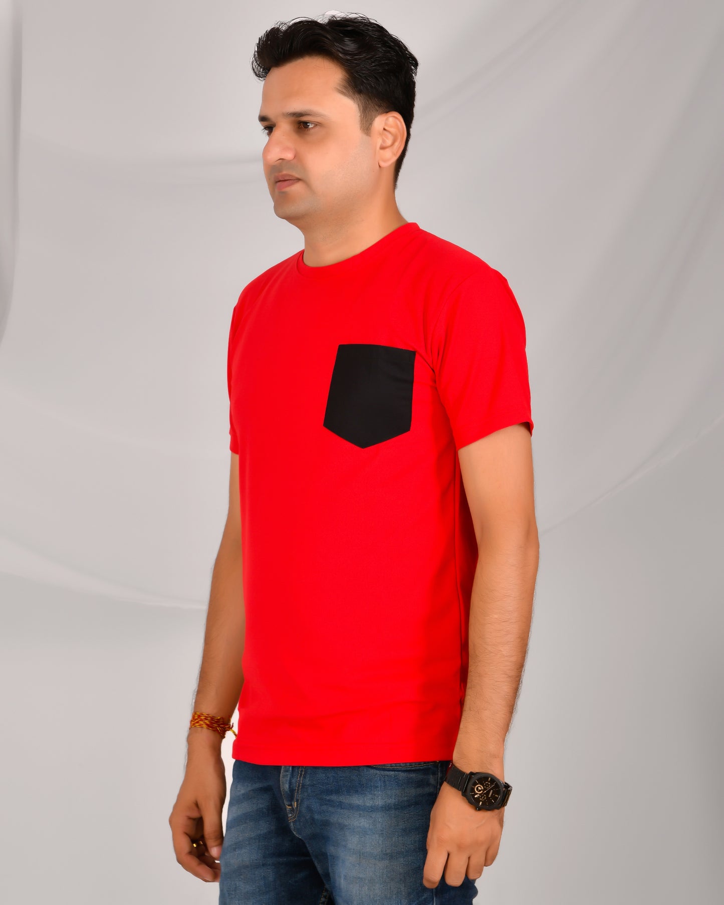 Noble Mars Round Neck T-Shirt Red