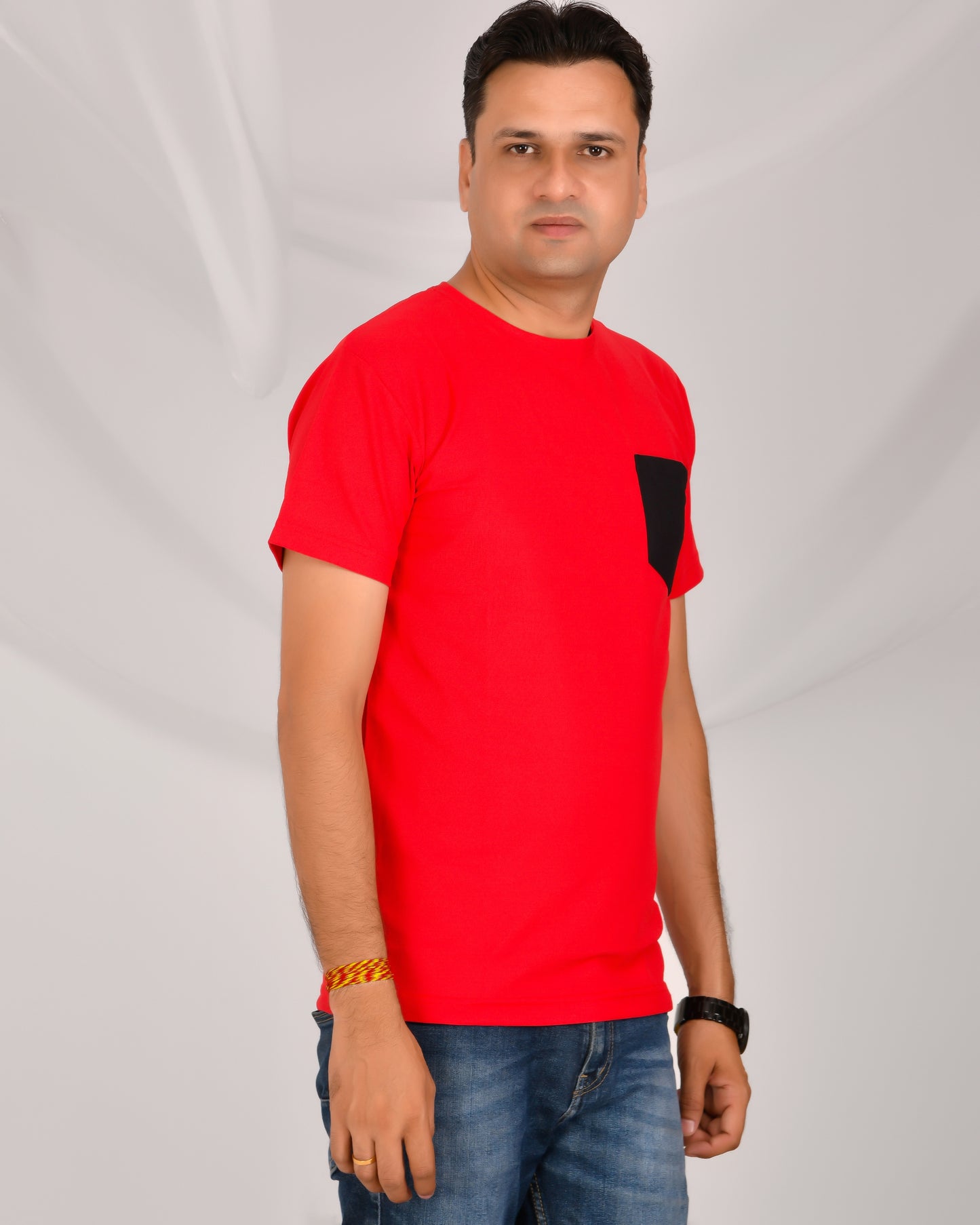 Noble Mars Round Neck T-Shirt Red