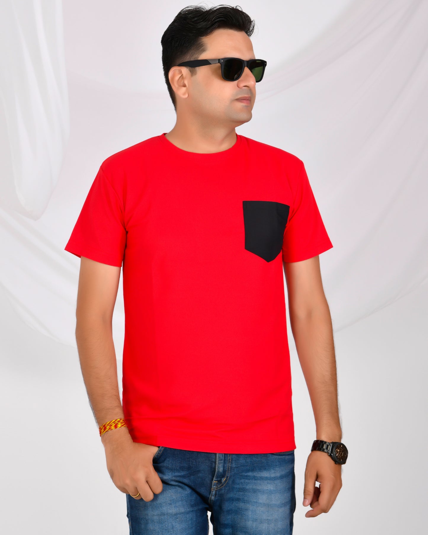 Noble Mars Round Neck T-Shirt Red