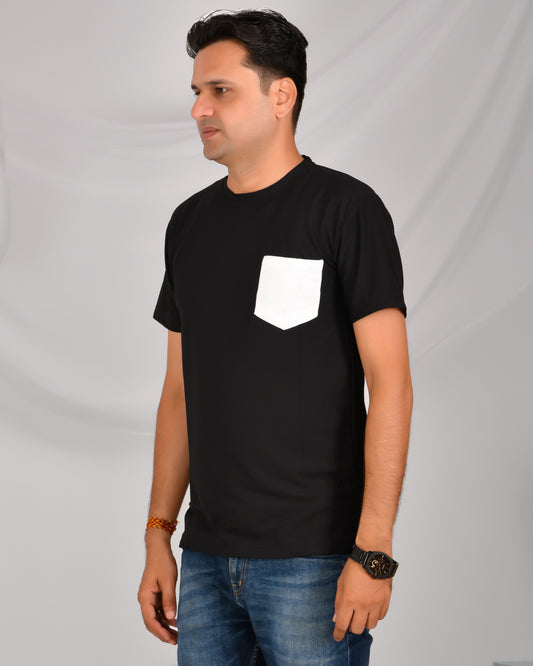 Noble Mars Round Neck T-Shirt Black