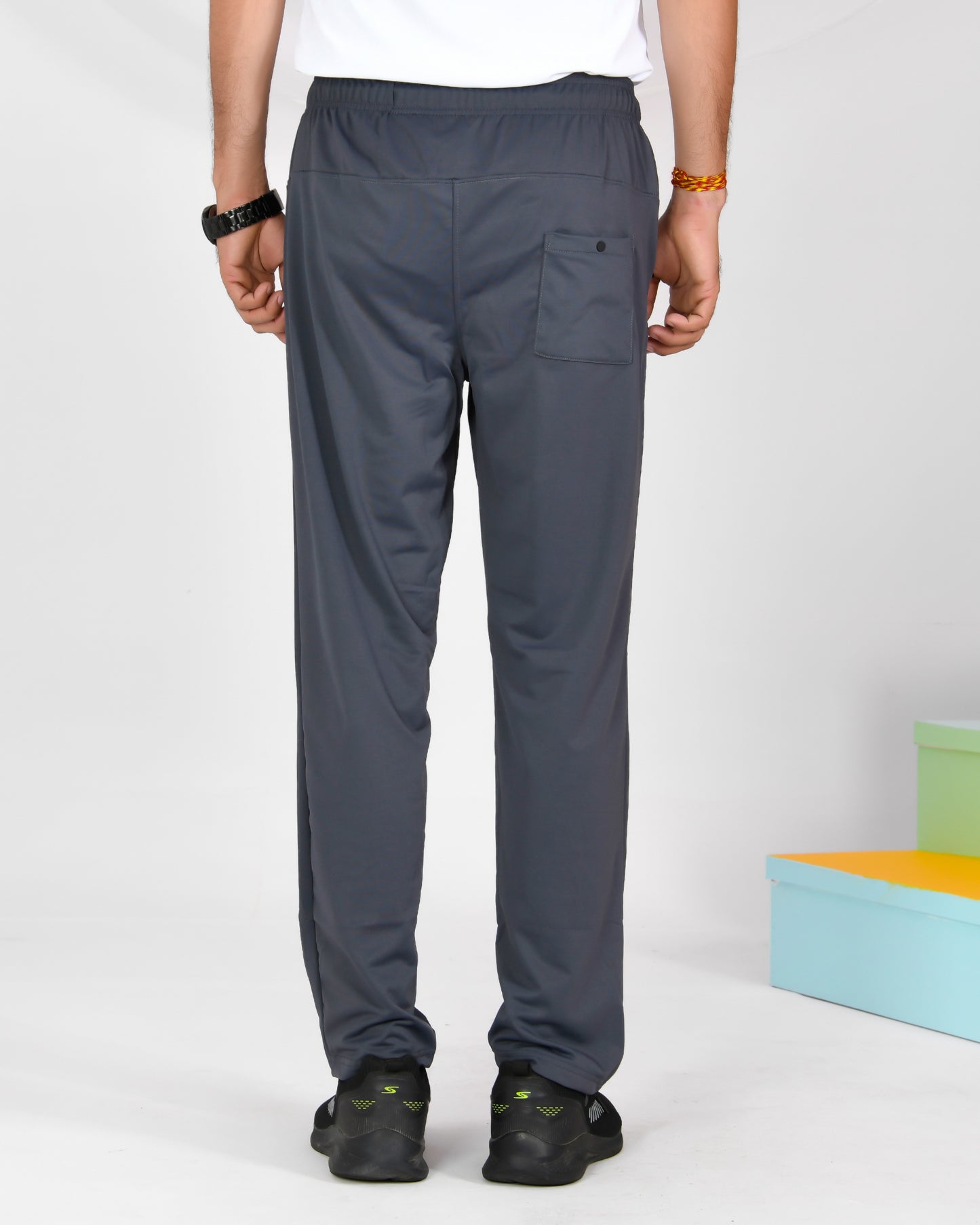 Noble Zurich Looper Sports Track Pant Charcoal Grey