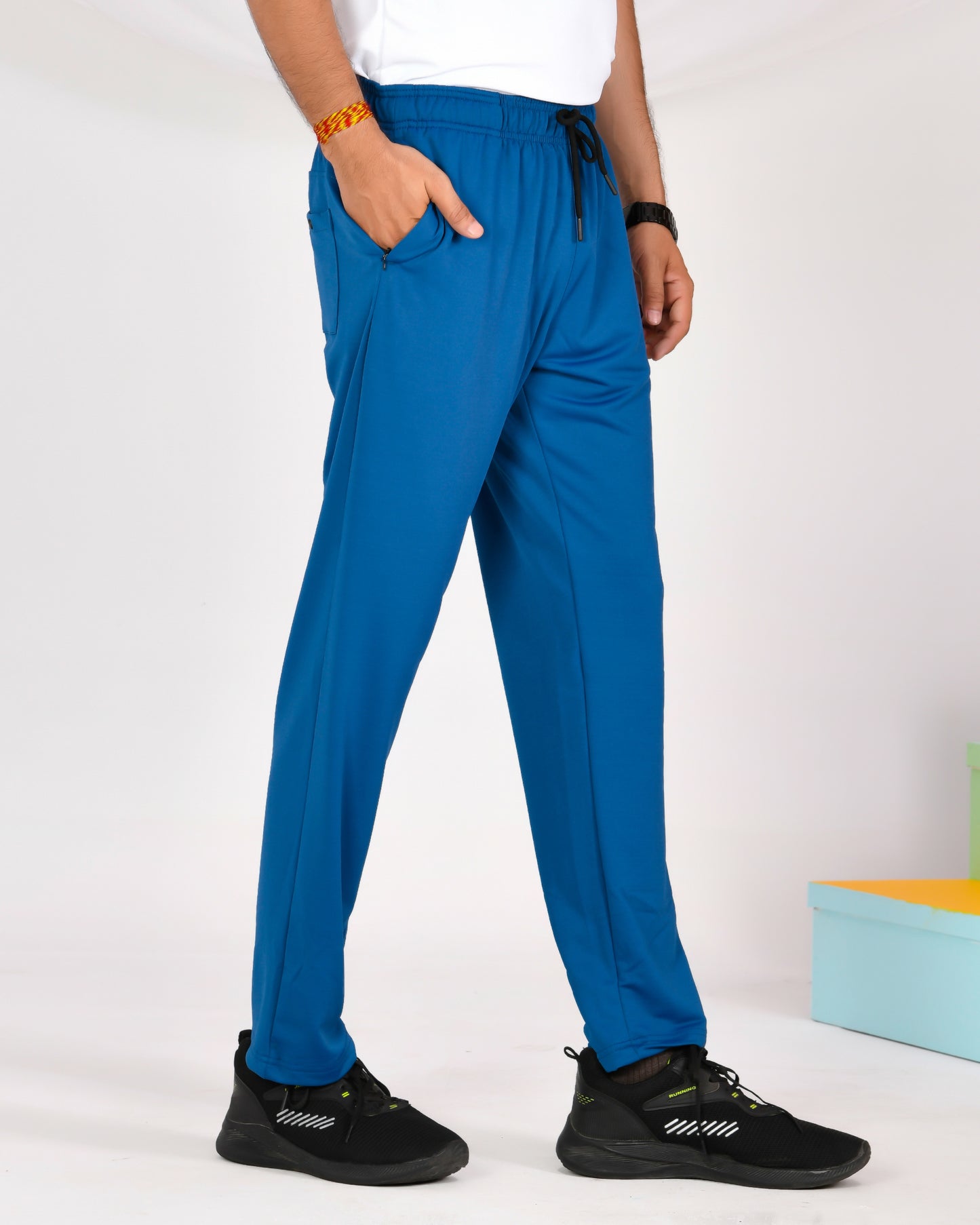 Noble Zurich Looper Sports Track Pant Rama Blue